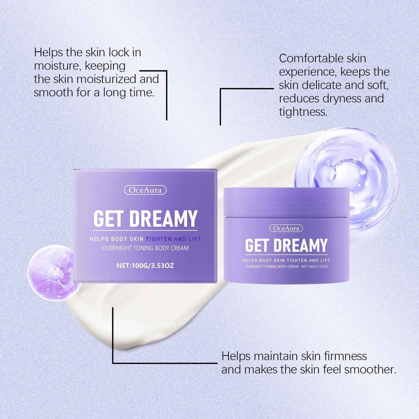 Caia™ Body Shaping Cream Lasting Moisturize Enhance Skin Elasticity Reduce Sagging Lifting Softening Slimming Body Cream