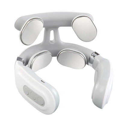 4 Head Neck Massage Machine USB Rechargeable Spine Protection Massager 6 Modes Hot Pressing Massage Machine for Home Office